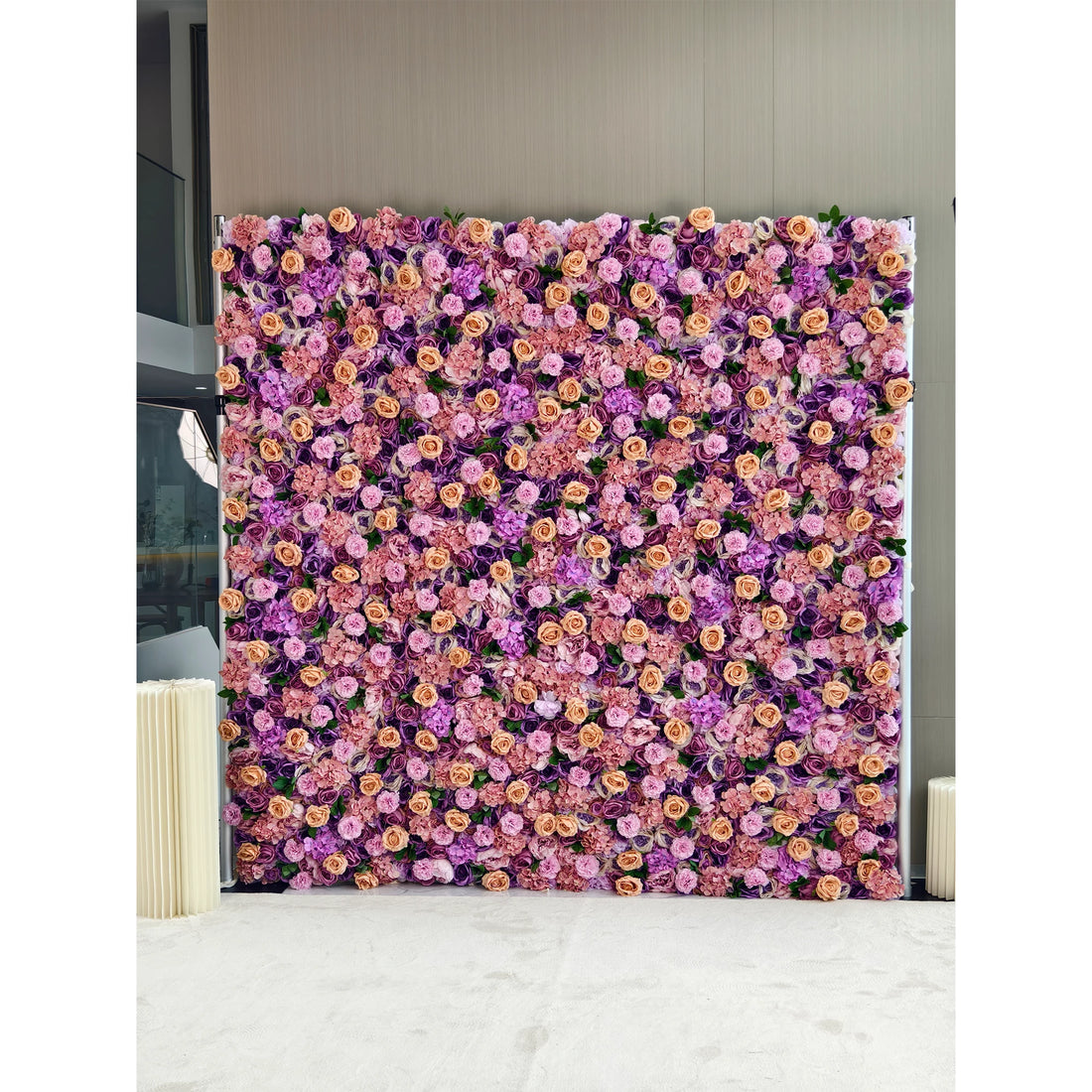 Valar Flowers Künstlicher Blumen wand Hintergrund: Verschwender ische Lavendel üppigkeit-Die Ausstrahlung rosiger Romance-VF-250