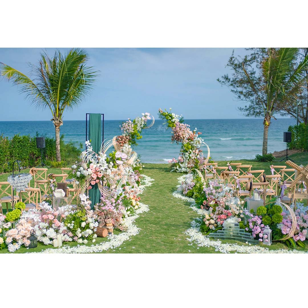 6x7 ft Stunning Floral Arch Decoration - A Breathtaking Backdrop for Your Dream Wedding | Floral Display for Lush Events and Ceremonies