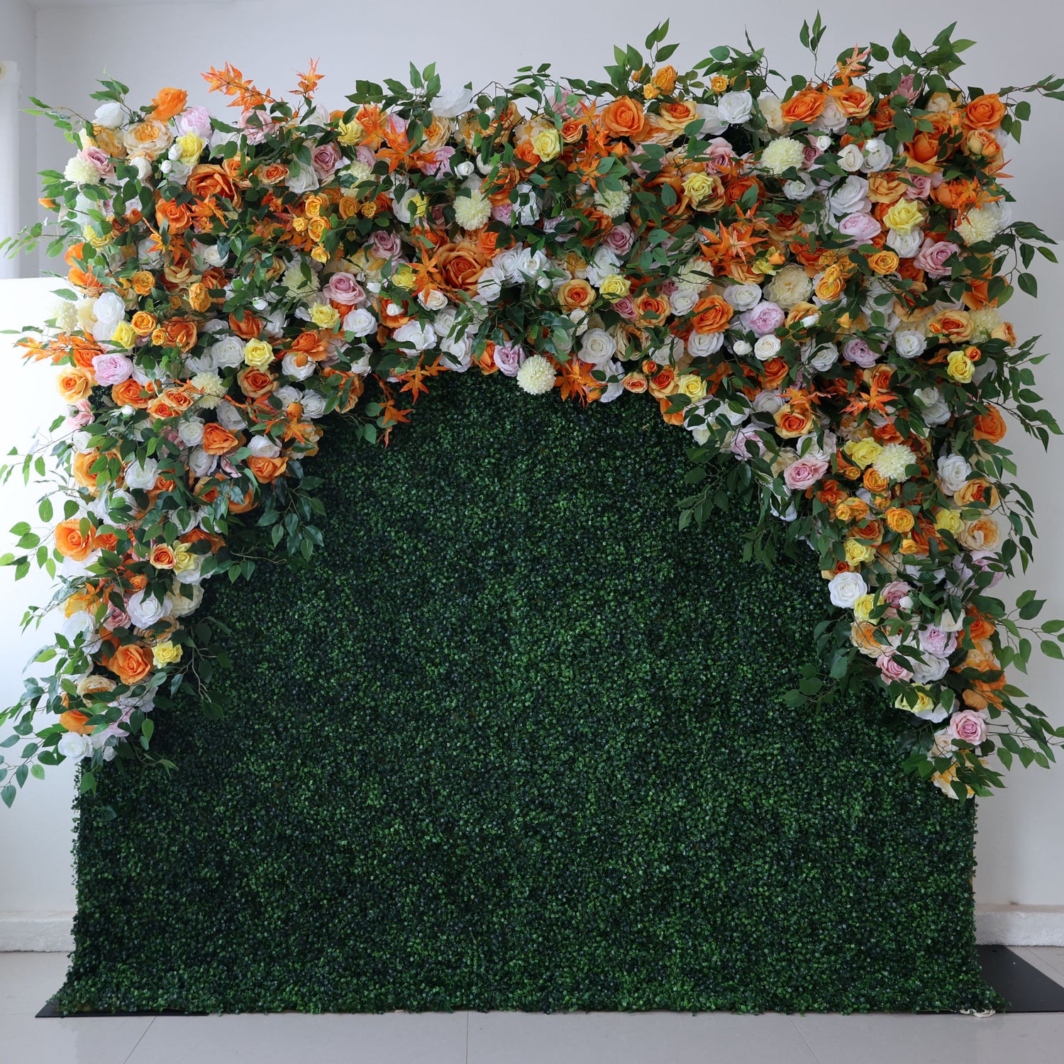 Valar fleurs Roll Up tissu fleur artificielle mur mariage toile de fond, décor de fête Floral, événement photographie-VF-393