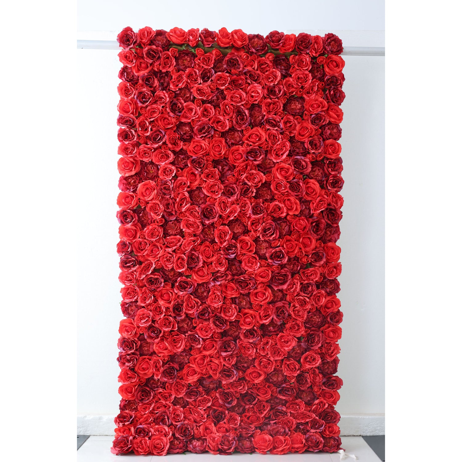 Valar Flowers Roll Up Fabric Artificial Flower Wall Wedding Backdrop, Floral Party Decor, Event Photography-VF-335