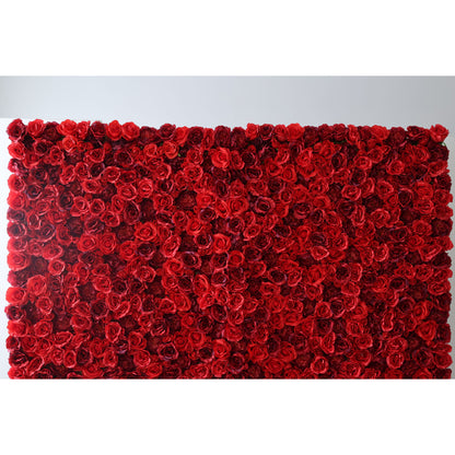 Valar Flowers Roll Up Fabric Artificial Flower Wall Wedding Backdrop, Floral Party Decor, Event Photography-VF-335