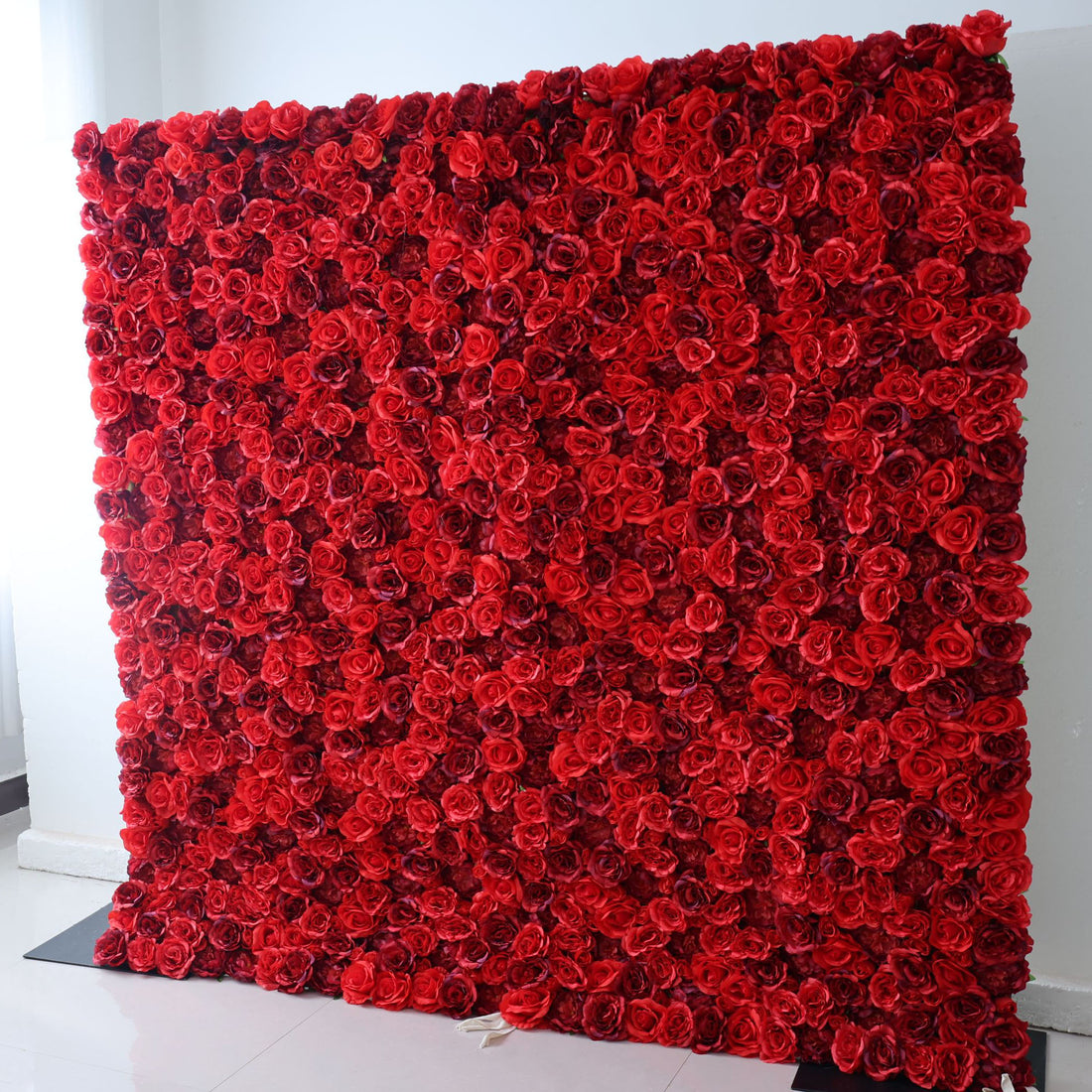 Valar fleurs Roll Up tissu fleur artificielle mur mariage toile de fond, décor de fête Floral, événement photographie-VF-326