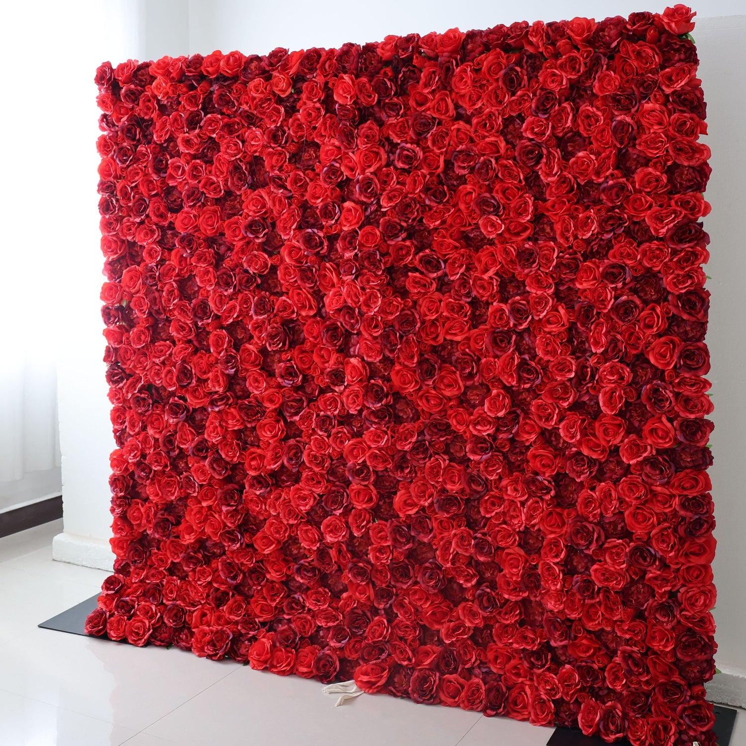 Valar Flowers Roll Up Fabric Artificial Flower Wall Wedding Backdrop, Floral Party Decor, Event Photography-VF-335