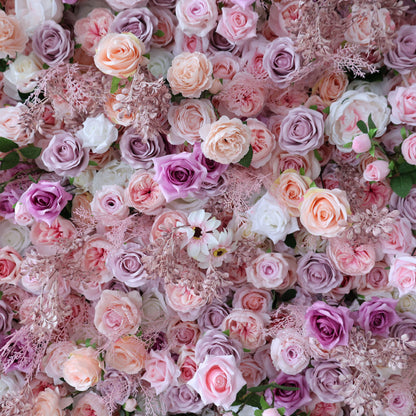 Valar flores roll up Telas flor artificial pared telón de fondo la boda, floral decoración del partido, evento Photography-VF-378