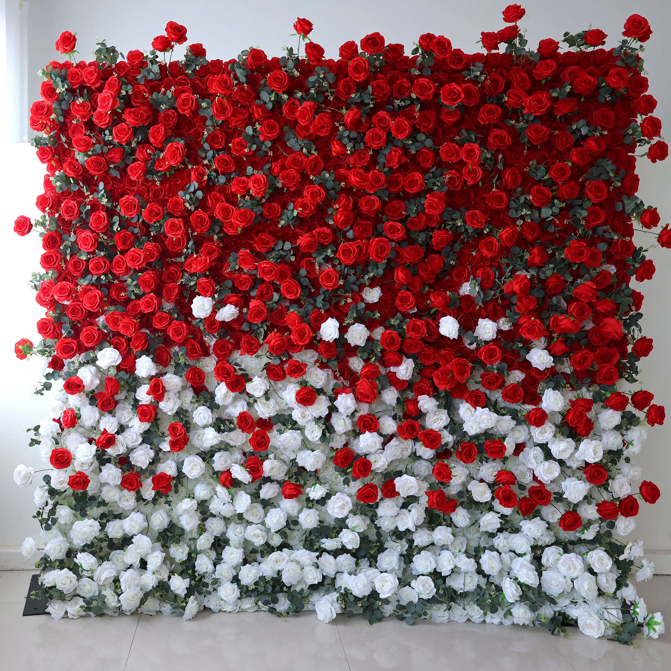 Valar fleurs Roll Up tissu fleur artificielle mur mariage toile de fond, décor de fête Floral, événement photographie-VF-375