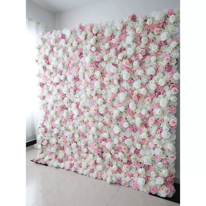 Valar fleurs retrousser tissu artificiel rose et blanc fleur mur mariage toile de fond, décor Floral fête, Photography-VF-058 de l&