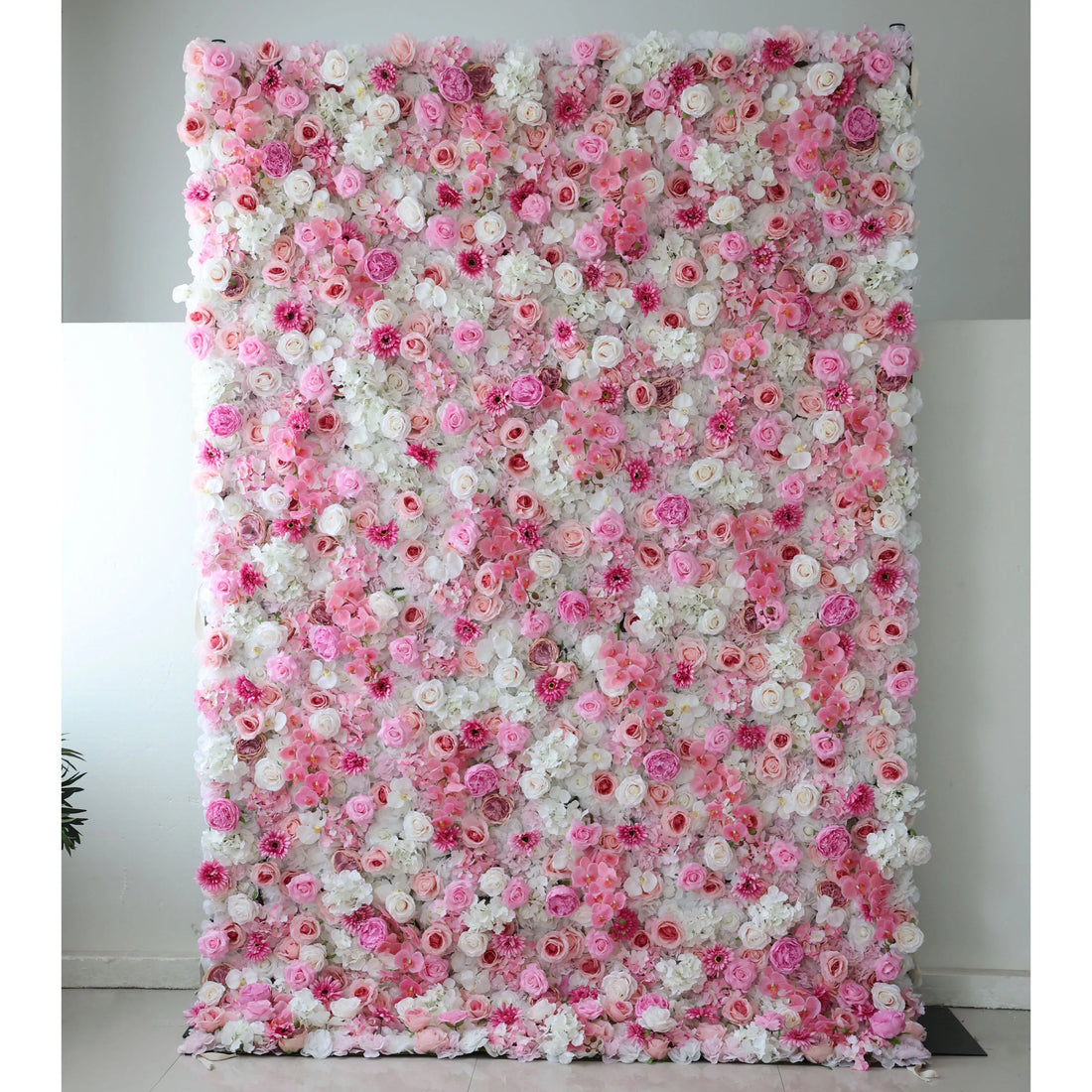 ValarFlowers Artificial Floral Wall Backdrop: Serenity Blossom: A Spa-Inspired Ode to Tranquility and Elegance-VF-287