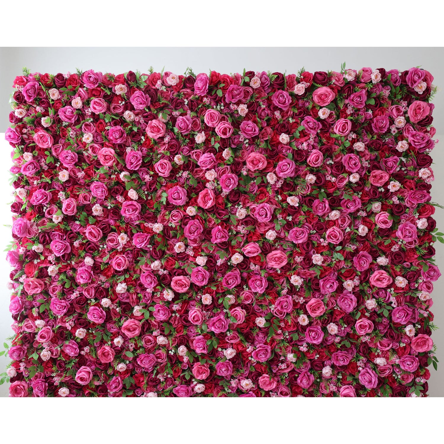 Valar Flowers Roll Up Fabric Artificial Flower Wall Wedding Backdrop, Floral Party Decor, Event Photography-VF-030