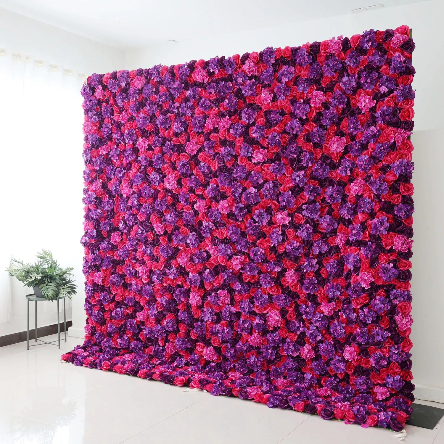 ValarFlowers Backdrop: A passionate dance of deep reds and purples, capturing emotion and fervor. Perfect for creating a dramatic and romantic ambiance at any event.