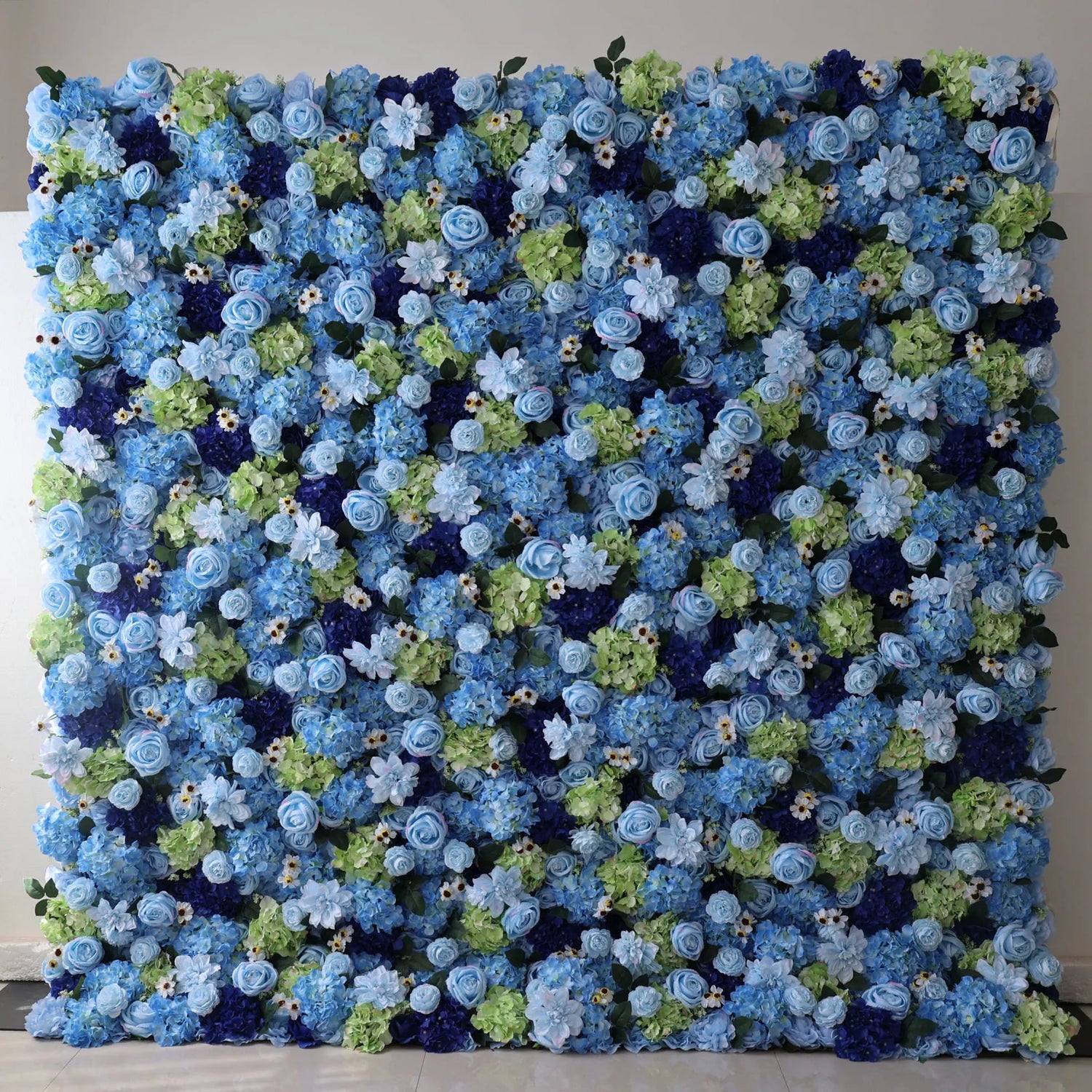 Valar Flowers Roll Up Fabric Artificial Flower Wall Wedding Backdrop, Floral Party Decor, Event Photography-VF-120