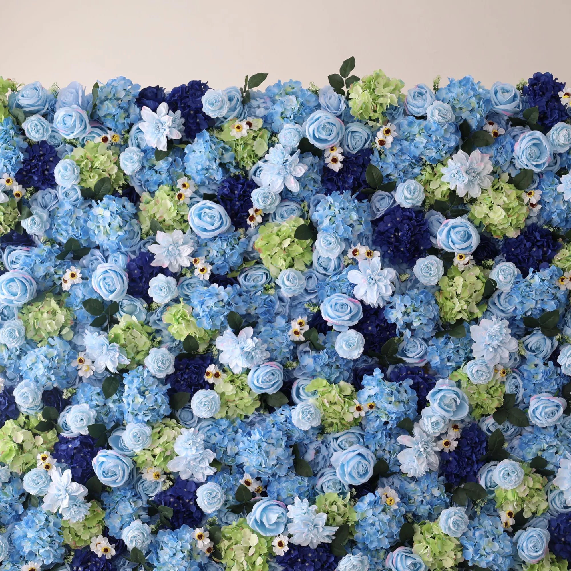 Valar Flowers Roll Up Fabric Artificial Flower Wall Wedding Backdrop, Floral Party Decor, Event Photography-VF-120