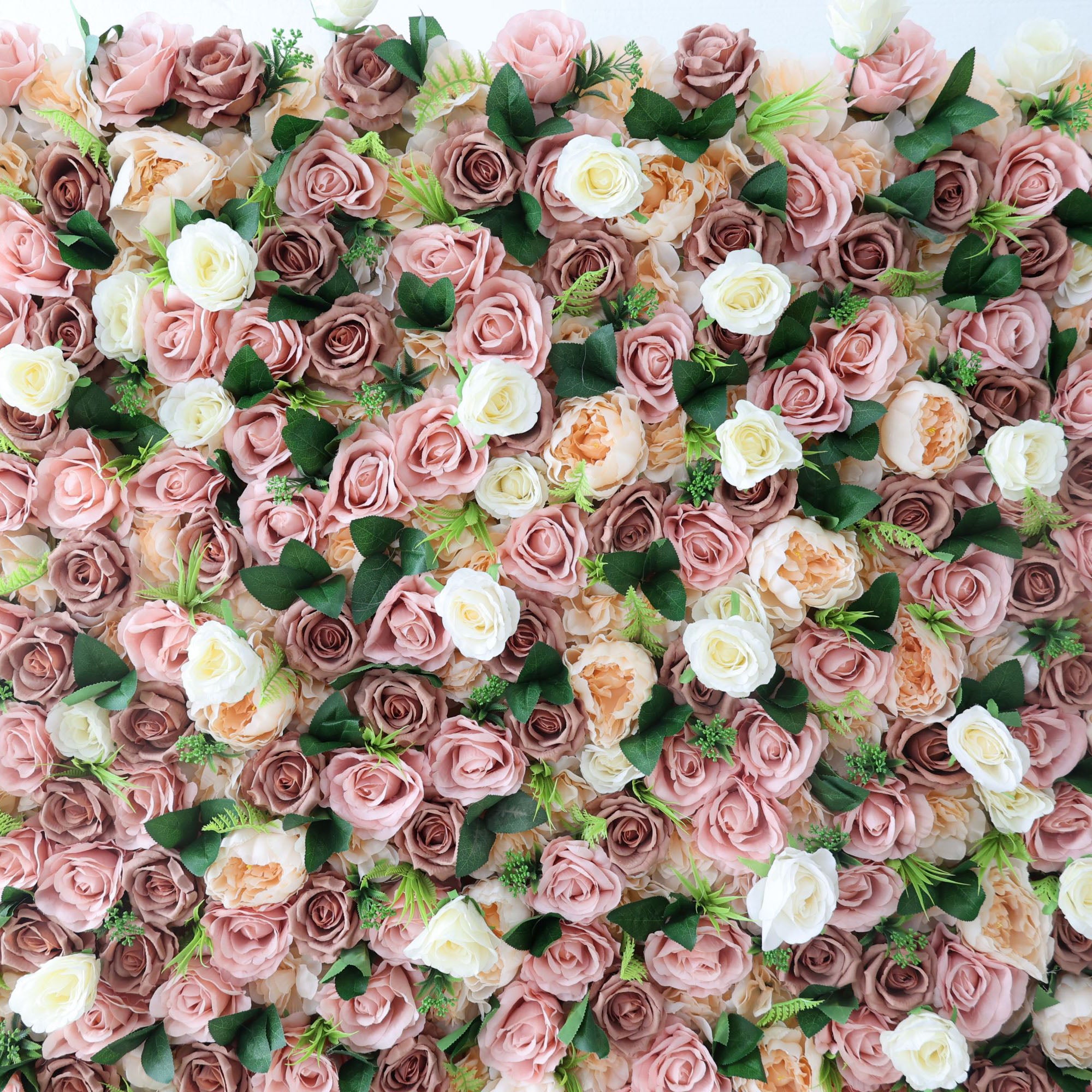 Valar Flowers Roll Up Fabric Artificial Flower Wall Wedding Backdrop, Floral Party Decor, Event Photography-VF-322