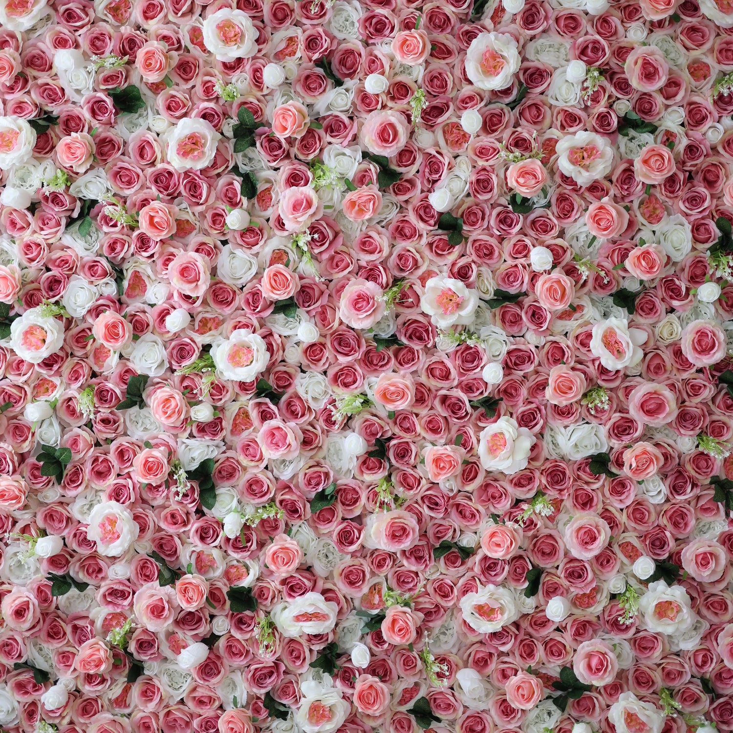 Valar Flowers Presents: The Timeless Artificial Fabric Flower Wall – A Radiant Display of Rosy Elegance-VF-207