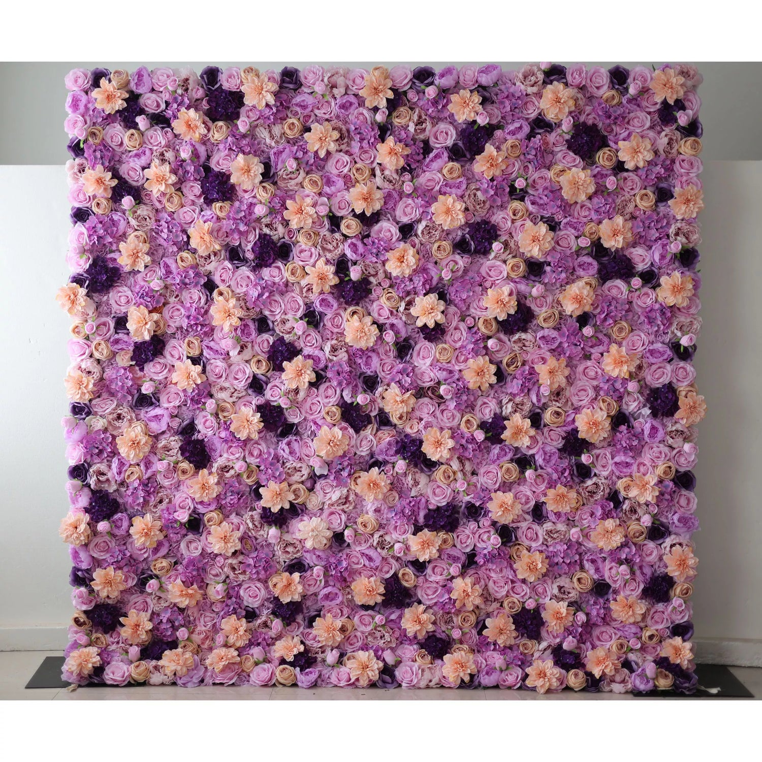 Valar Flowers Lavender Dreamscape: Una exuberante sinfonía de flores de violeta y melocotón – Máxima elegancia en el arte floral-VF-206