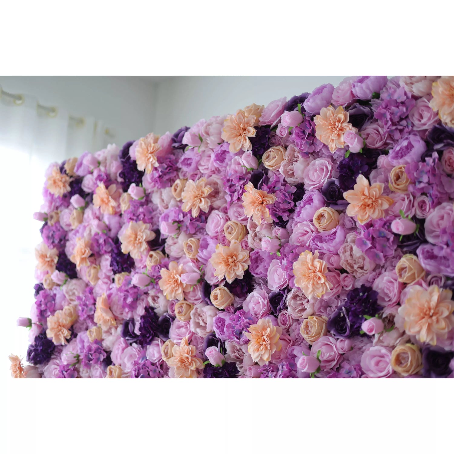 Valar Flowers Lavender Dreamscape: Uma Sinfonia Exuberante de Violeta &amp; Peach Blooms – Elegância Suprema em Arte Floral-VF-206