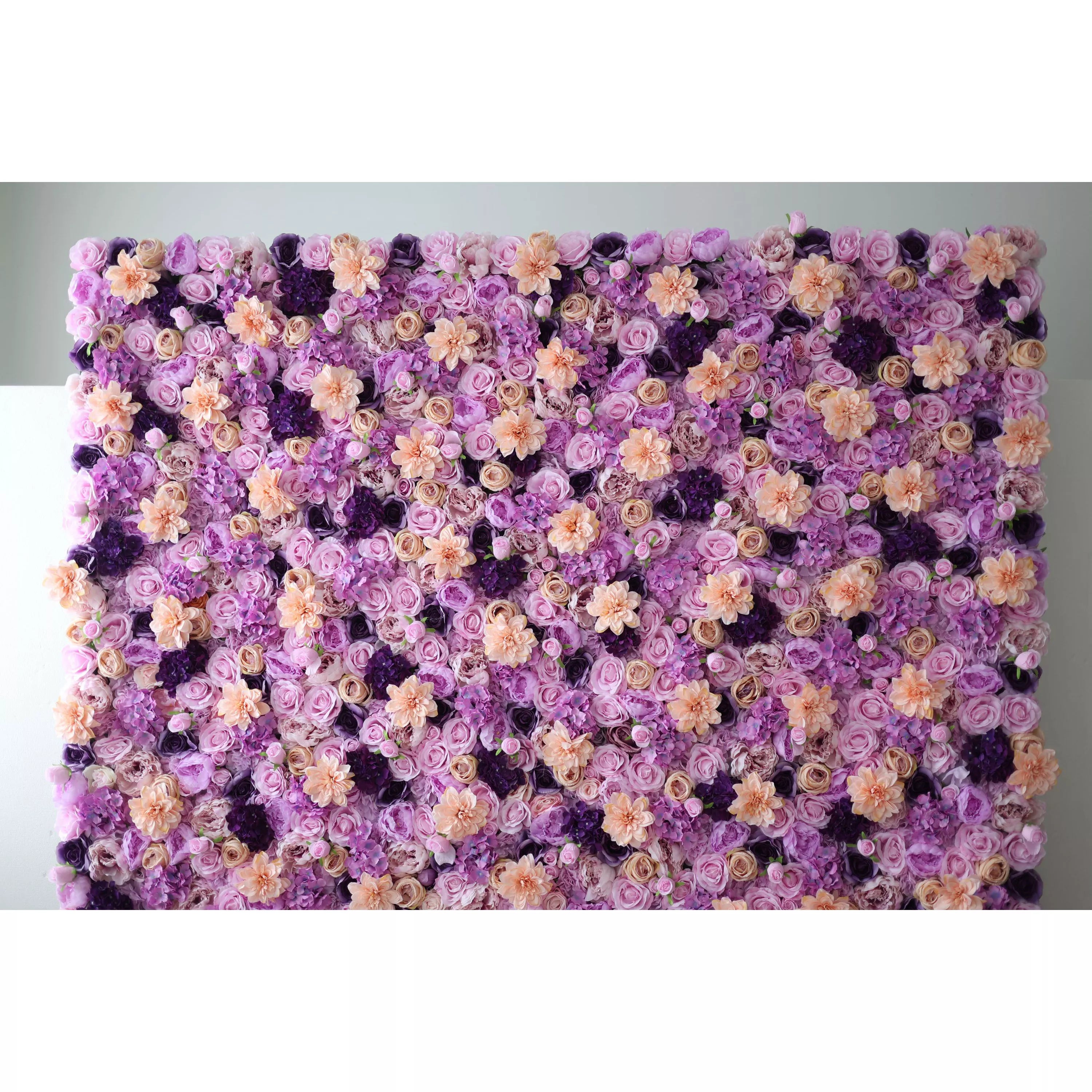 Valar Flowers Lavender Dreamscape: A Lush Symphony of Violet &amp; Peach Blooms – Ultimate Elegance in Floral Artistry-VF-206