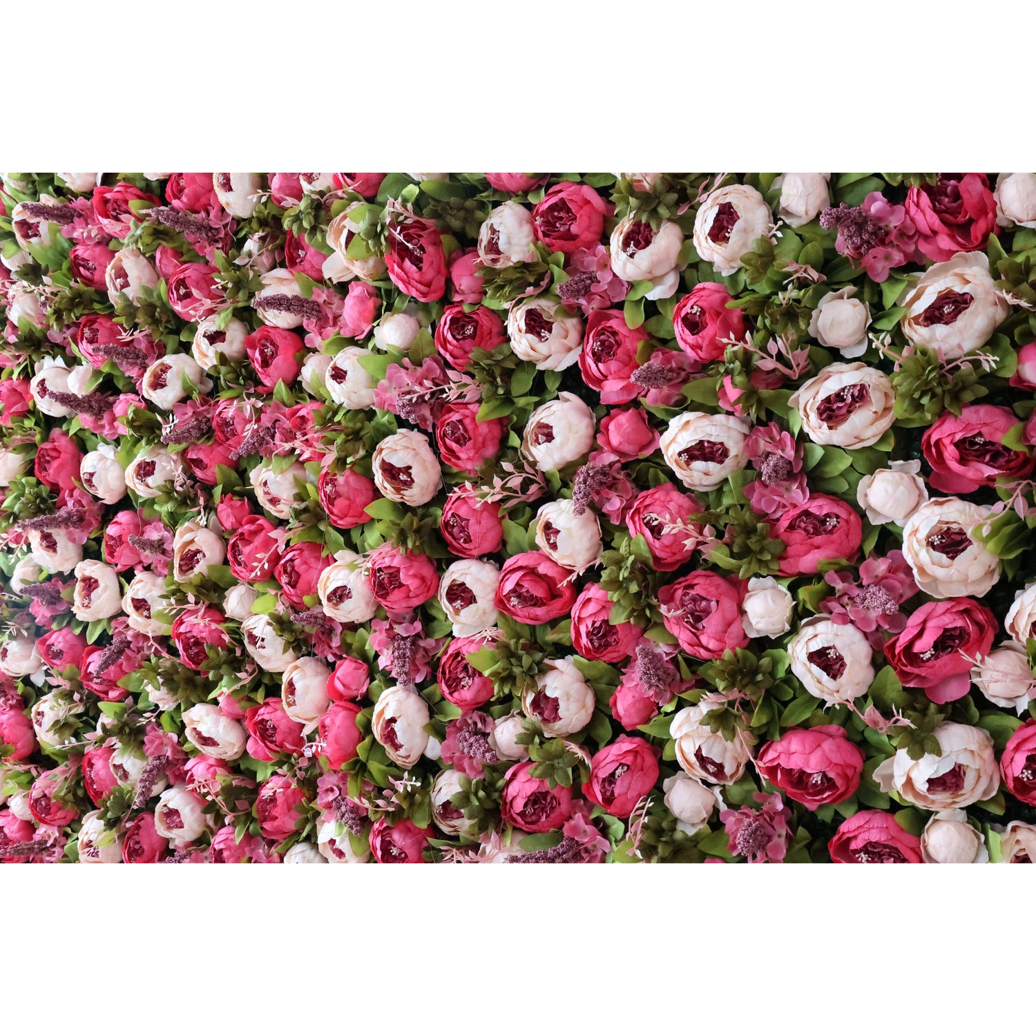 Valar Flowers Roll Up Fabric Artificial Flower Wall Wedding Backdrop, Floral Party Decor, Event Photography-VF-334