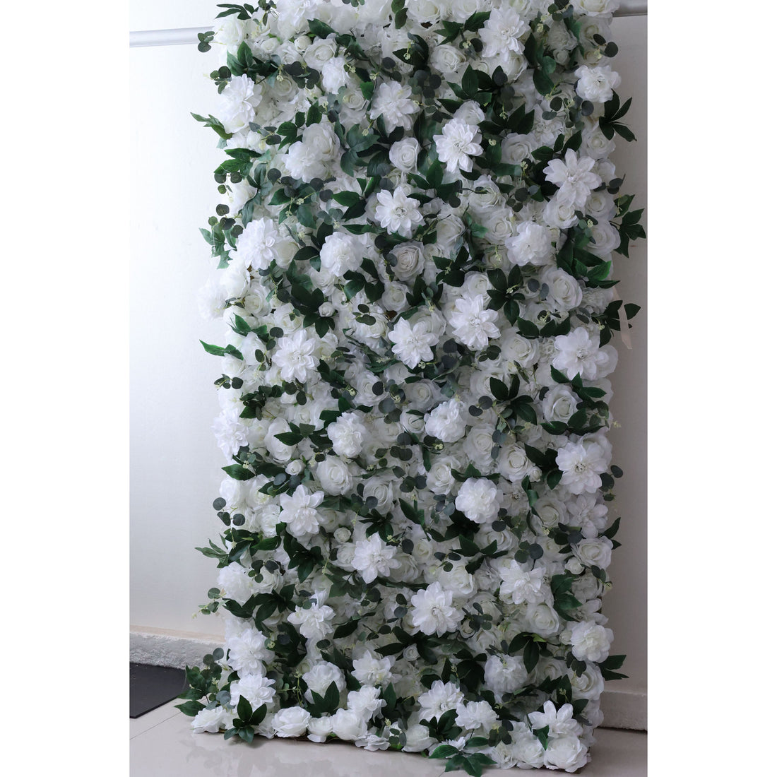 Valar Flowers Roll Up Fabric Artificial Flower Wall Wedding Backdrop, Floral Party Decor, Event Photography-VF-333