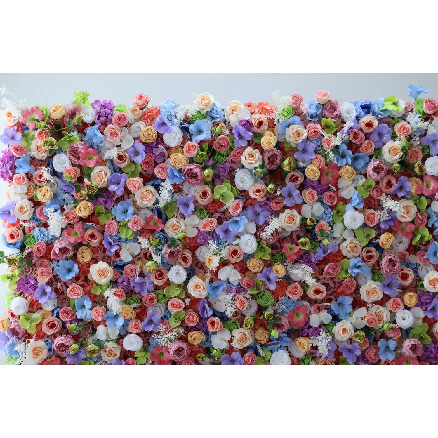 Valar Flowers Roll Up Fabric Artificial Flower Wall Wedding Backdrop, Floral Party Decor, Event Photography-VF-328