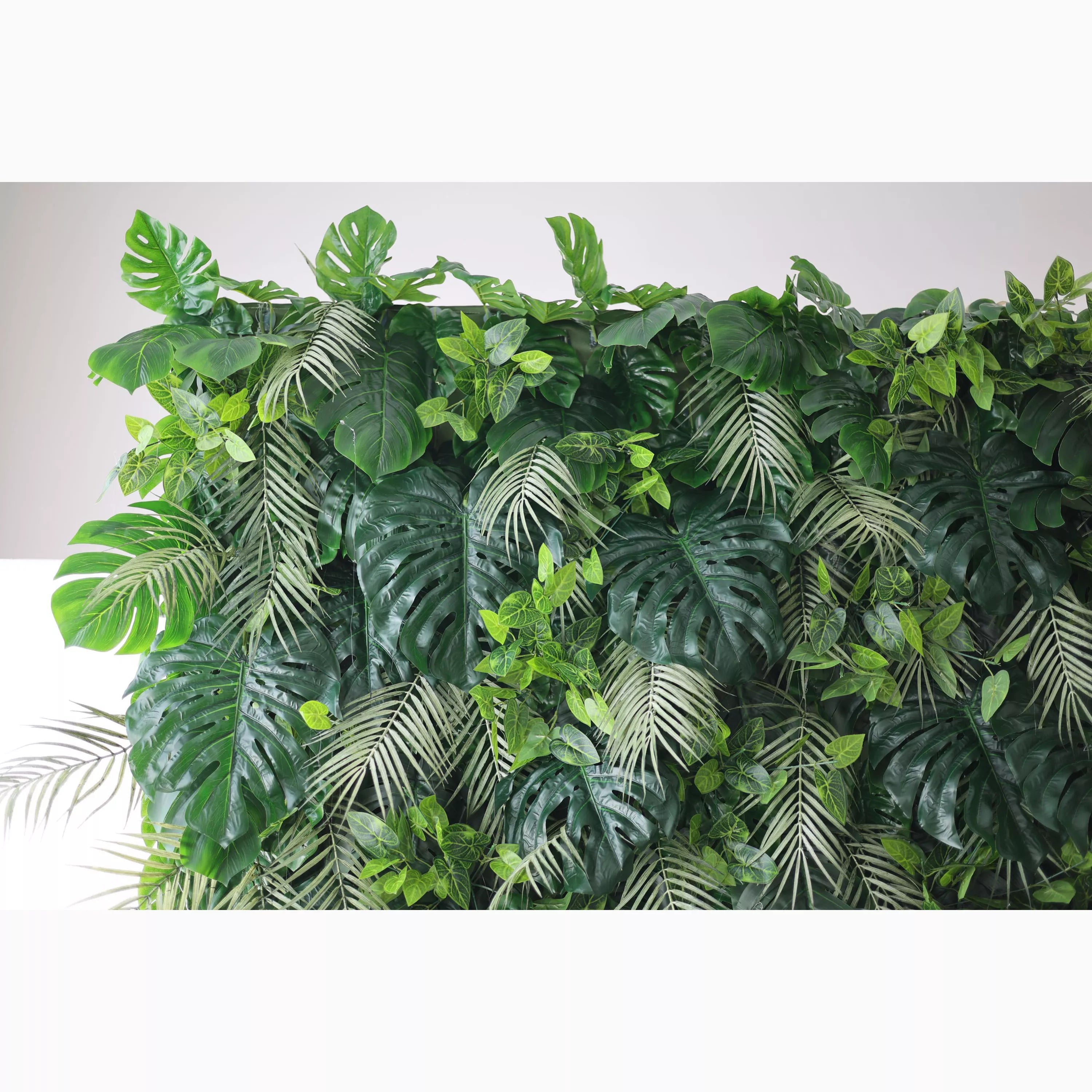 Valar Flowers Presenta: Edén Tropical – Una Exquisita Tela Artificial Pared Verde-VF-213