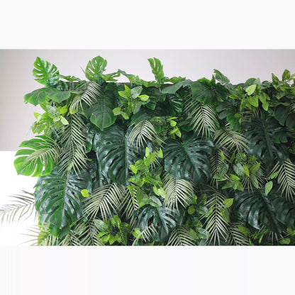 Valar Flowers présente: Tropical Eden-Un exquis tissu artificiel vert Wall-VF-213