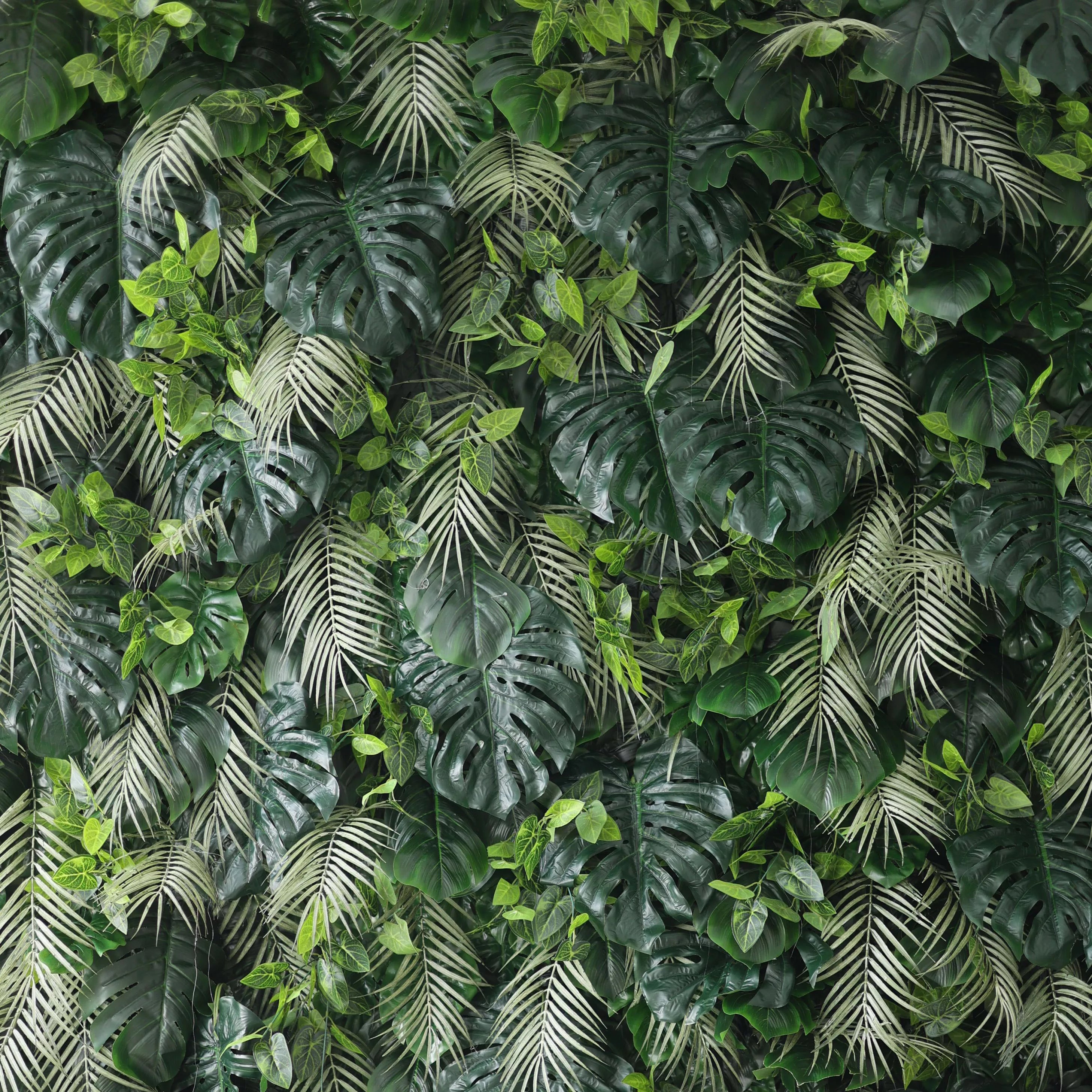 Valar Flowers présente: Tropical Eden-Un exquis tissu artificiel vert Wall-VF-213