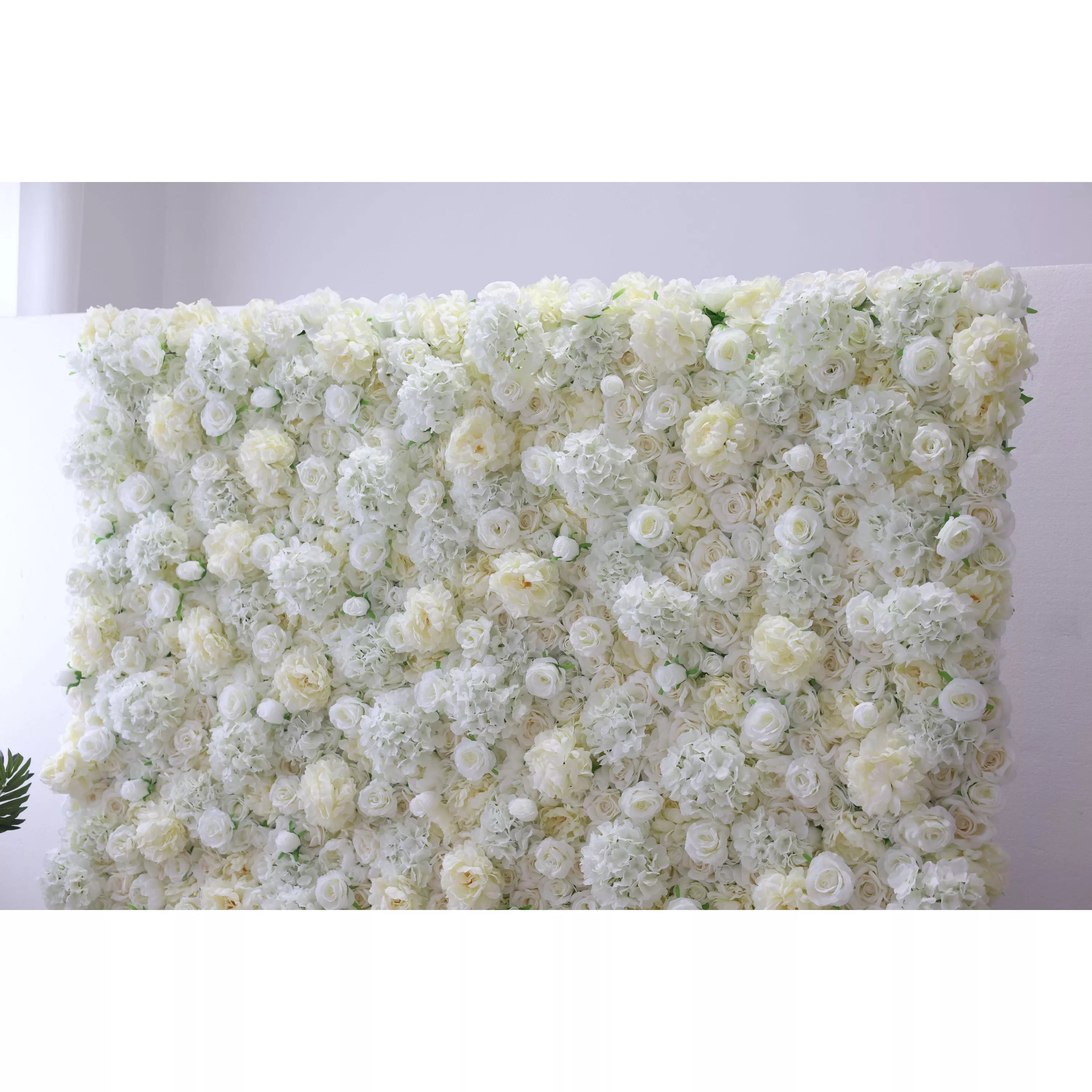 Valar fleurs retrousser tissu artificiel Champagne Ivoire, blanc et gris Olive lumière jaune vert fleur mur mariage toile de fond, Floral Party Decor, Photography-VF-053-2 de l&