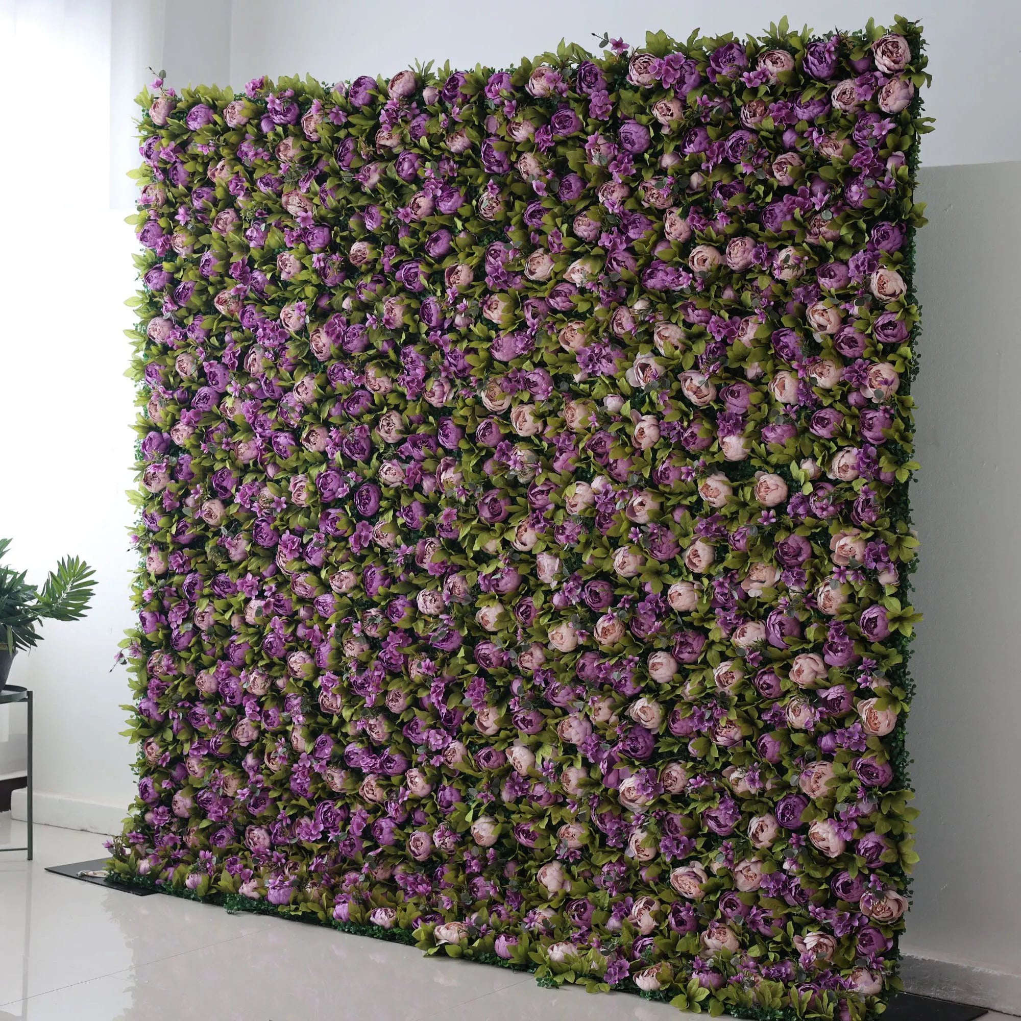 Valar fleurs Roll Up tissu fleur artificielle mur mariage toile de fond, décor de fête Floral, événement photographie-VF-098