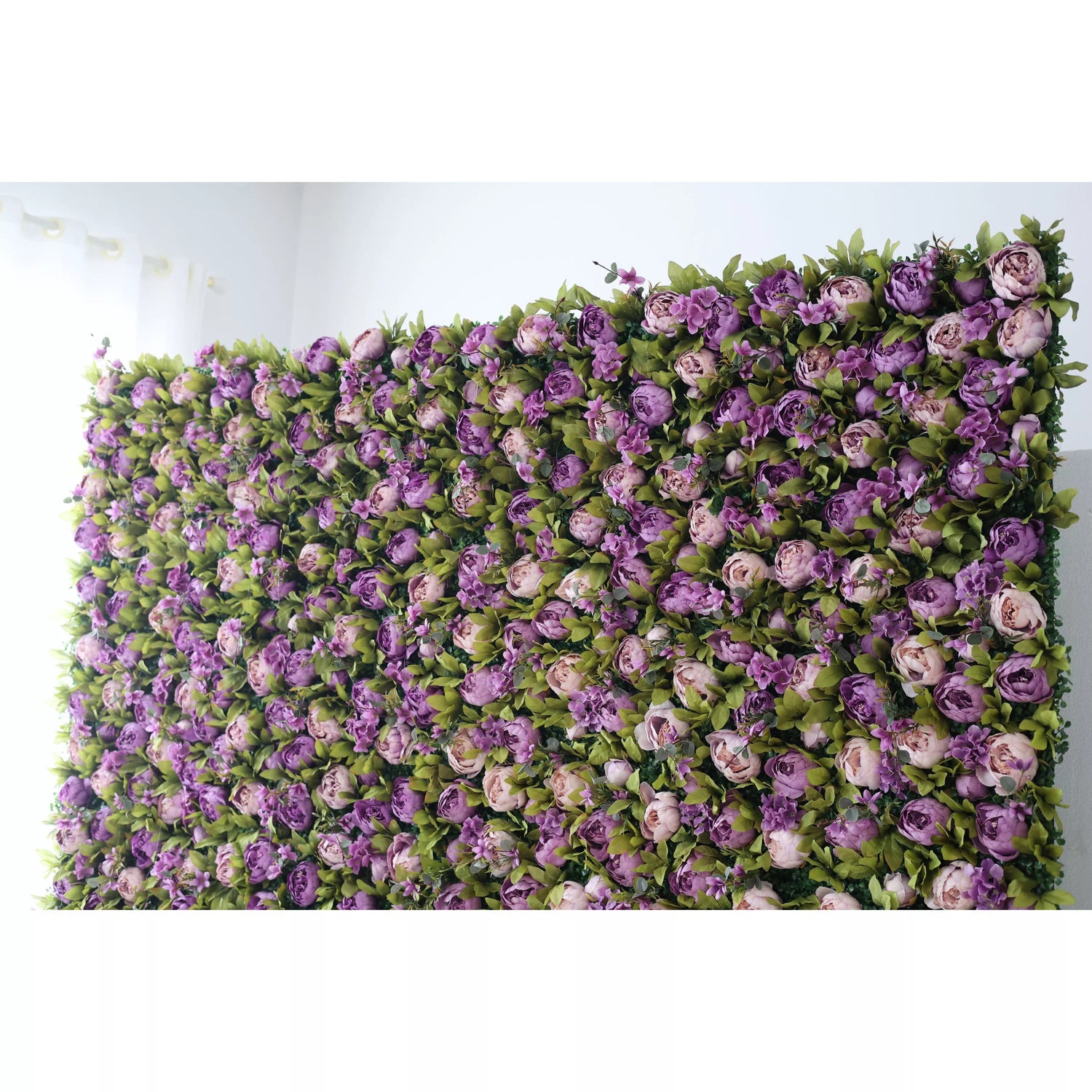 Valar Flowers Roll Up Fabric Artificial Flower Wall Wedding Backdrop, Floral Party Decor, Event Photography-VF-098