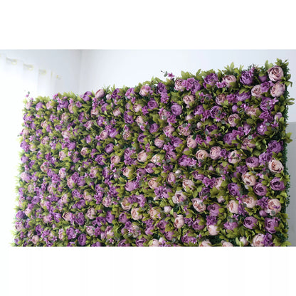 Valar Blumen Roll-up-Stoff künstliche Blume Wand Hochzeit Hintergrund, Blumen Party Dekor, Event Fotografie-VF-098