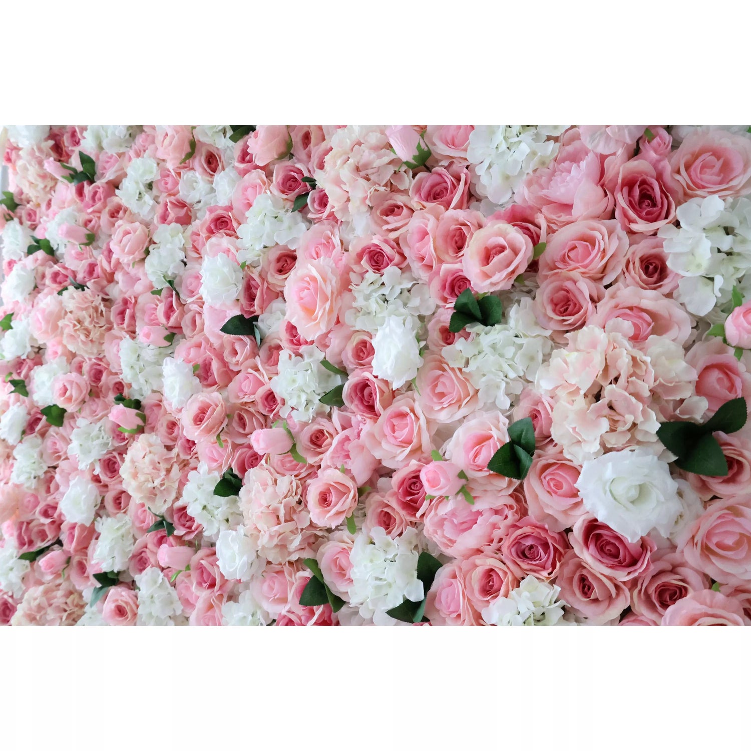 Valar Flowers Roll Up Fabric Artificial Flower Wall Wedding Backdrop, Floral Party Decor, Event Photography-VF-312