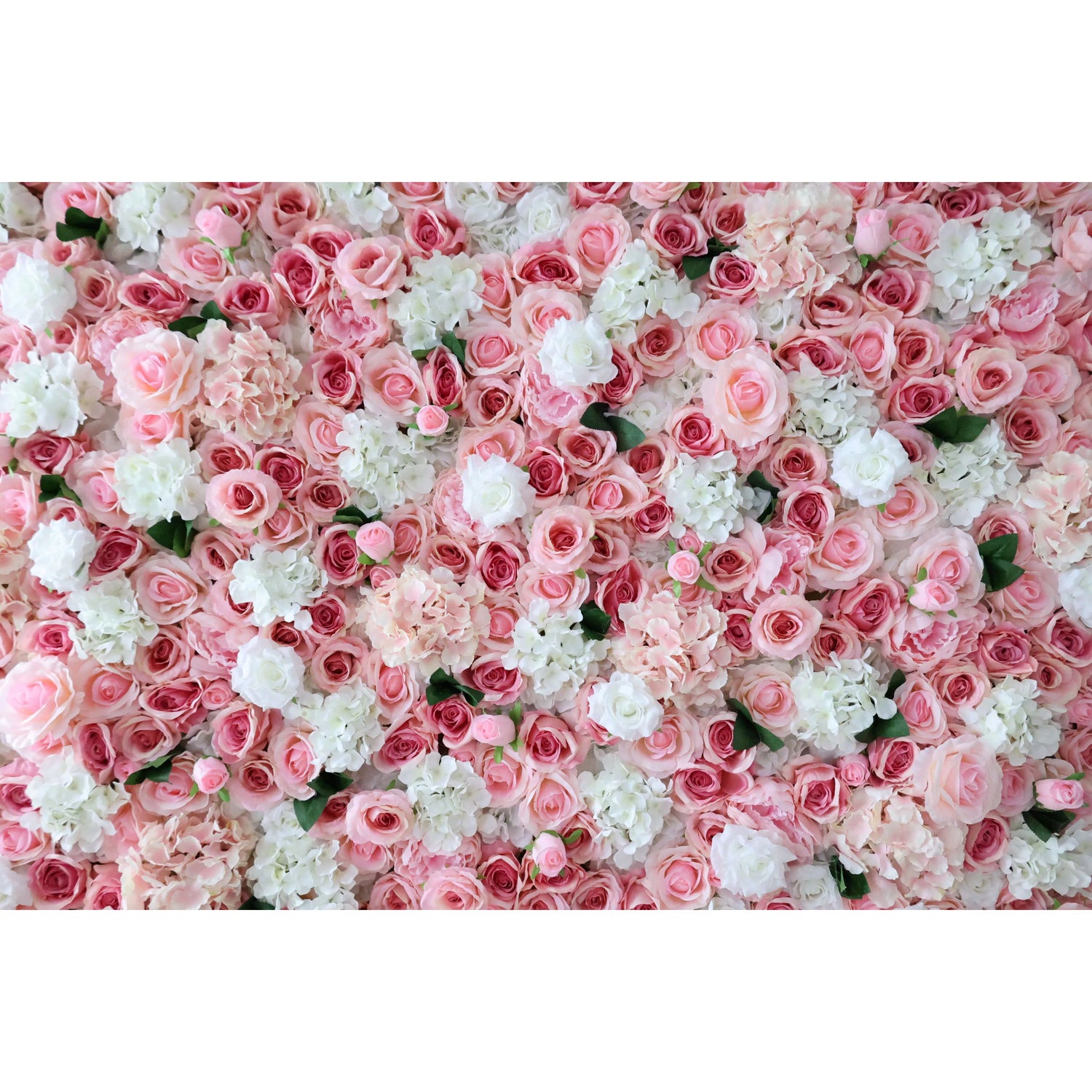 Valar Flowers Roll Up Fabric Artificial Flower Wall Wedding Backdrop, Floral Party Decor, Event Photography-VF-312