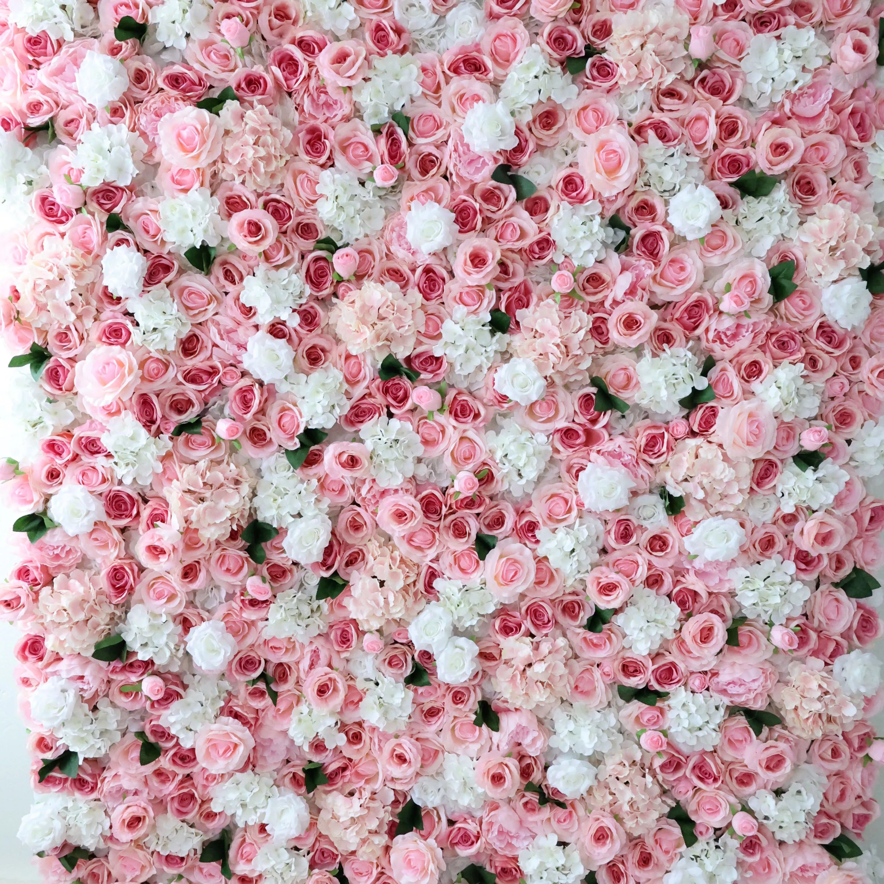 Valar Flowers Roll Up Fabric Artificial Flower Wall Wedding Backdrop, Floral Party Decor, Event Photography-VF-312