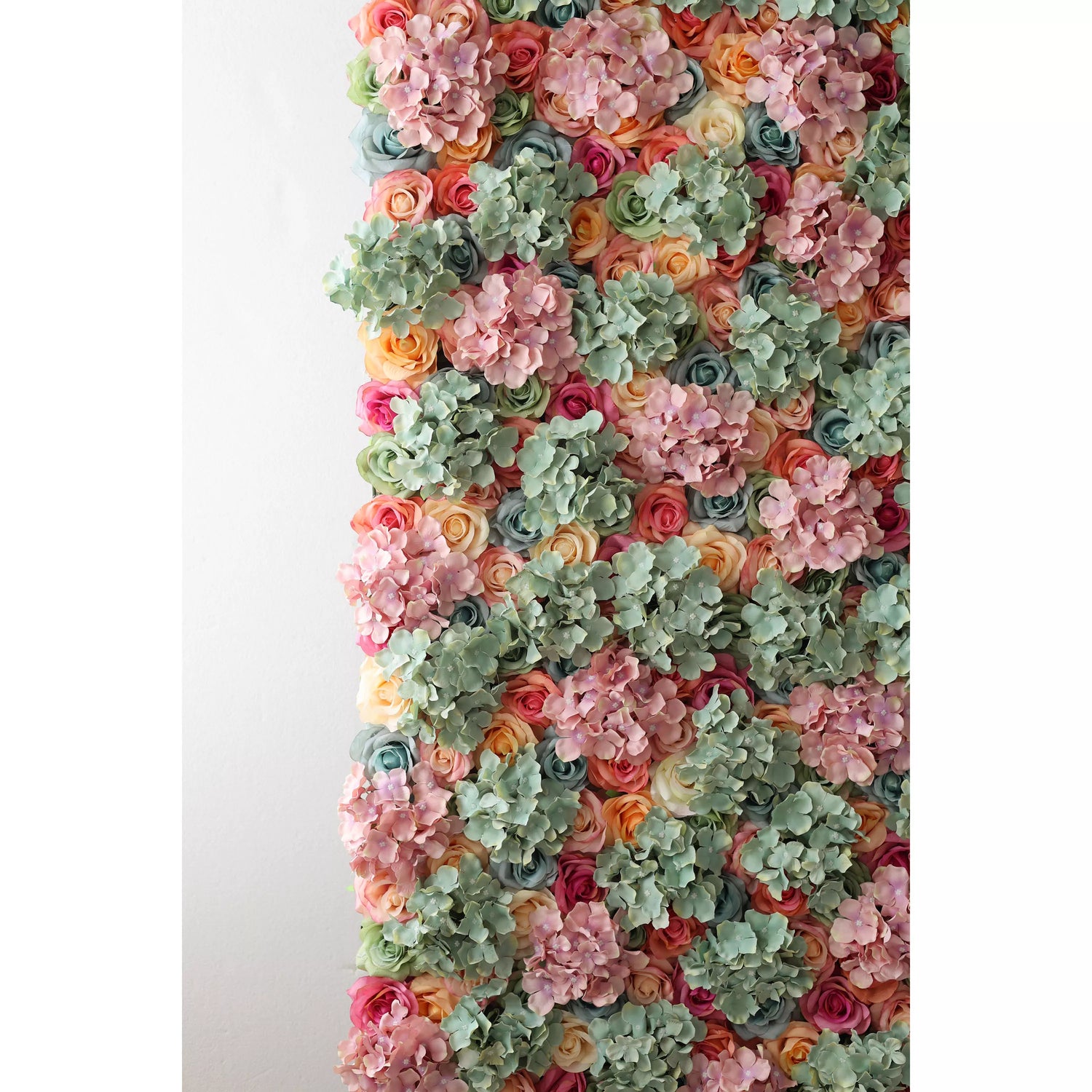 Valar Flowers Roll Up Artificial Flower Wall Backdrop: Floral Harmony Cascade - De eventos de devaneio a momentos de silêncio-VF-231