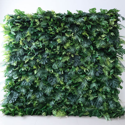 Valar Flowers Roll Up Fabric Artificial Grass Wall Wedding Backdrop, Floral Party Decor, Event Photography-VF-311