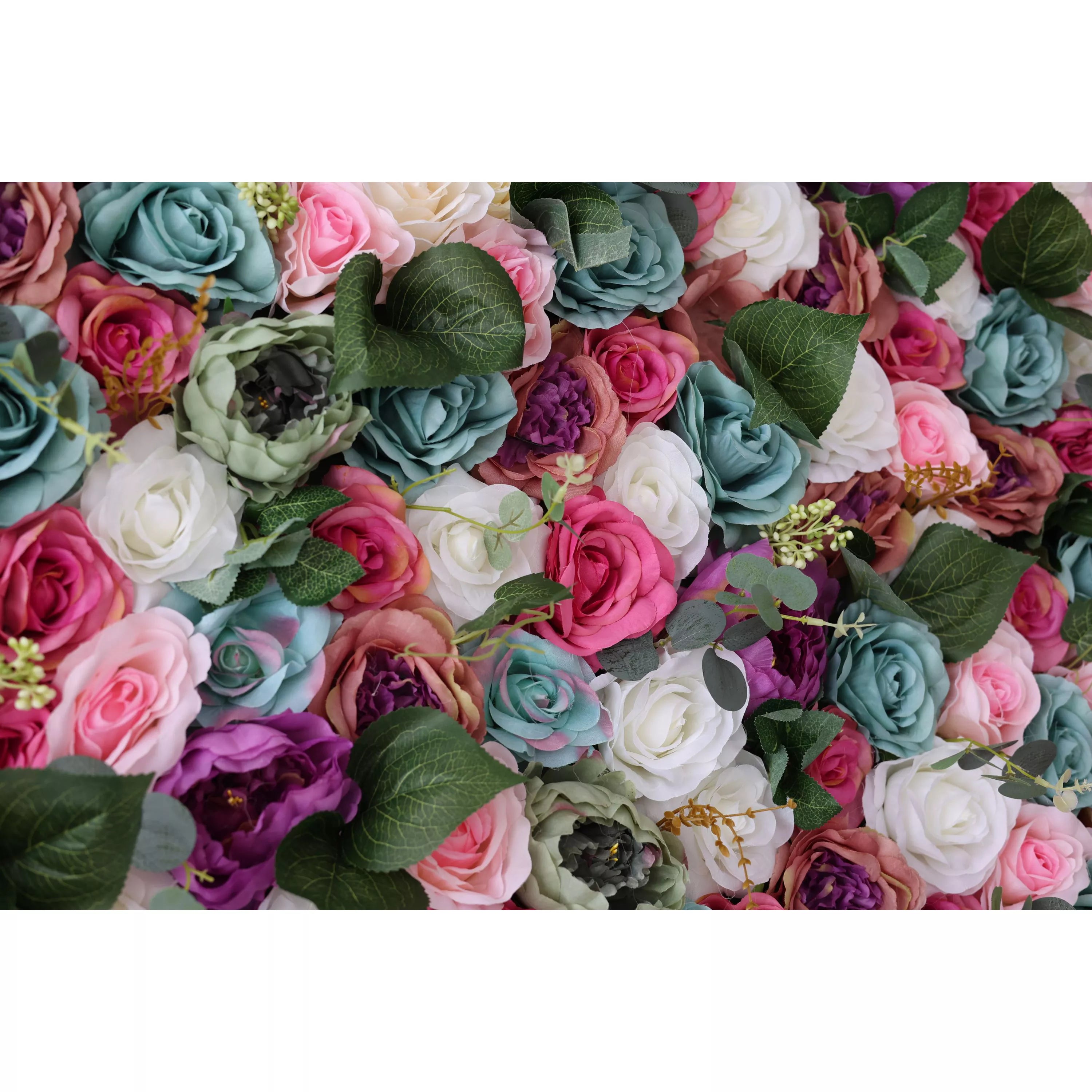 Valar Flowers présente : Jardin enchanté - Un mélange luxuriant de pastels et de teintes vibrantes - Le mur ultime pour les événements romantiques, les décors de conte de fées et les espaces fantaisistes-VF-224