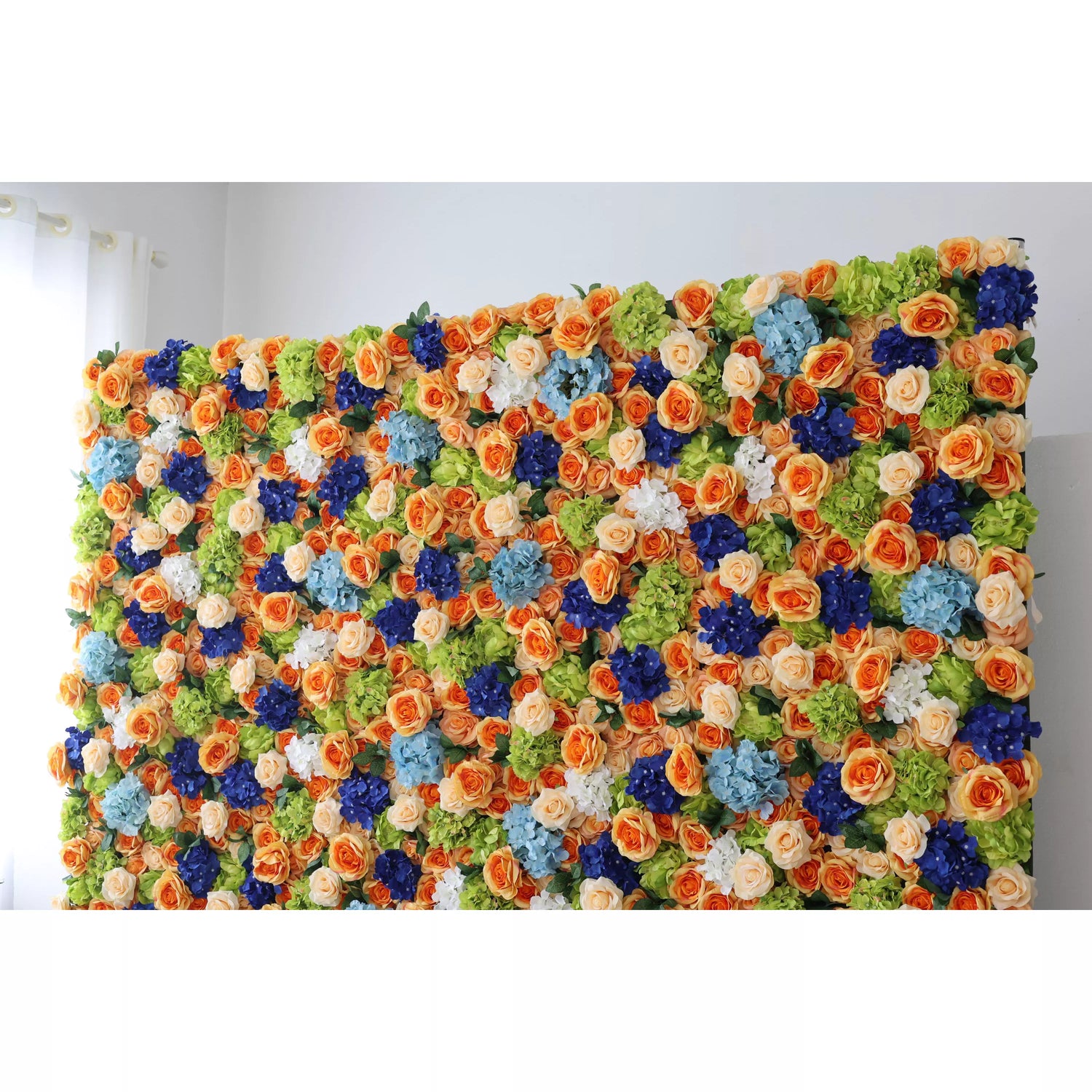 Valar Flowers Roll Up Artificial Flower Wall Backdrop: Medley Vibrante - De Celebrações Coloridas a Retiros Calmantes-VF-229