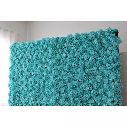 Valar Flowers Roll Up Fabric Artificial Flower Wall Wedding Backdrop, Floral Party Decor, Event Photography-VF-104