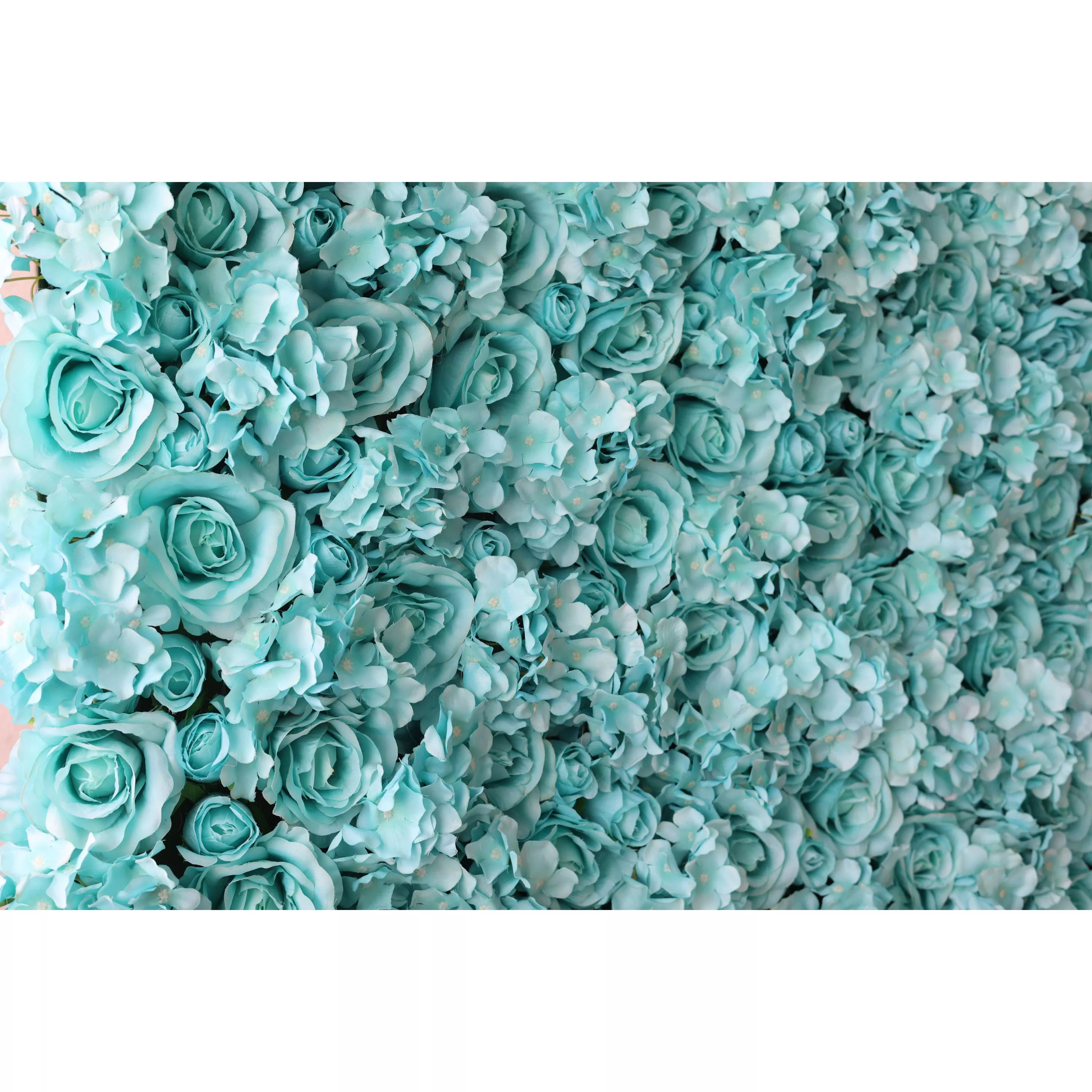 Valar Flowers Roll Up Fabric Artificial Flower Wall Wedding Backdrop, Floral Party Decor, Event Photography-VF-104