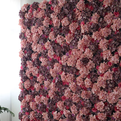 Valar flores rollo de pared de flores artificiales telón de fondo: Rose Blush Ensemble-de eventos románticos a Corners-VF-230 tranquilo