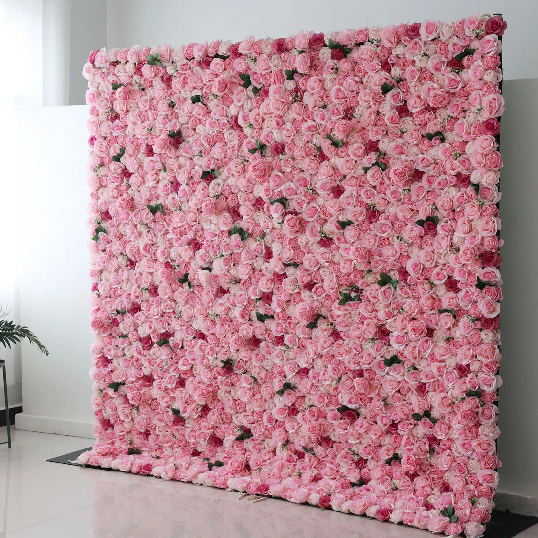 Valar Flowers Roll Up Backdrop: Step into a pink paradise with our Blushing Blooms. A luscious landscape of roses for those moments that demand pure passion and delicate beauty. Experience Valar&