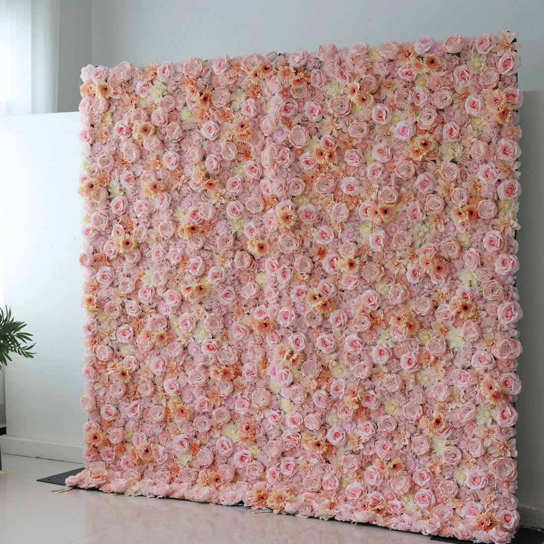 Valar Flowers Roll Up Fondo de pared de flores artificiales: Perfección pastel: un país de las maravillas caprichoso de tonos suaves y belleza suave-VF-238