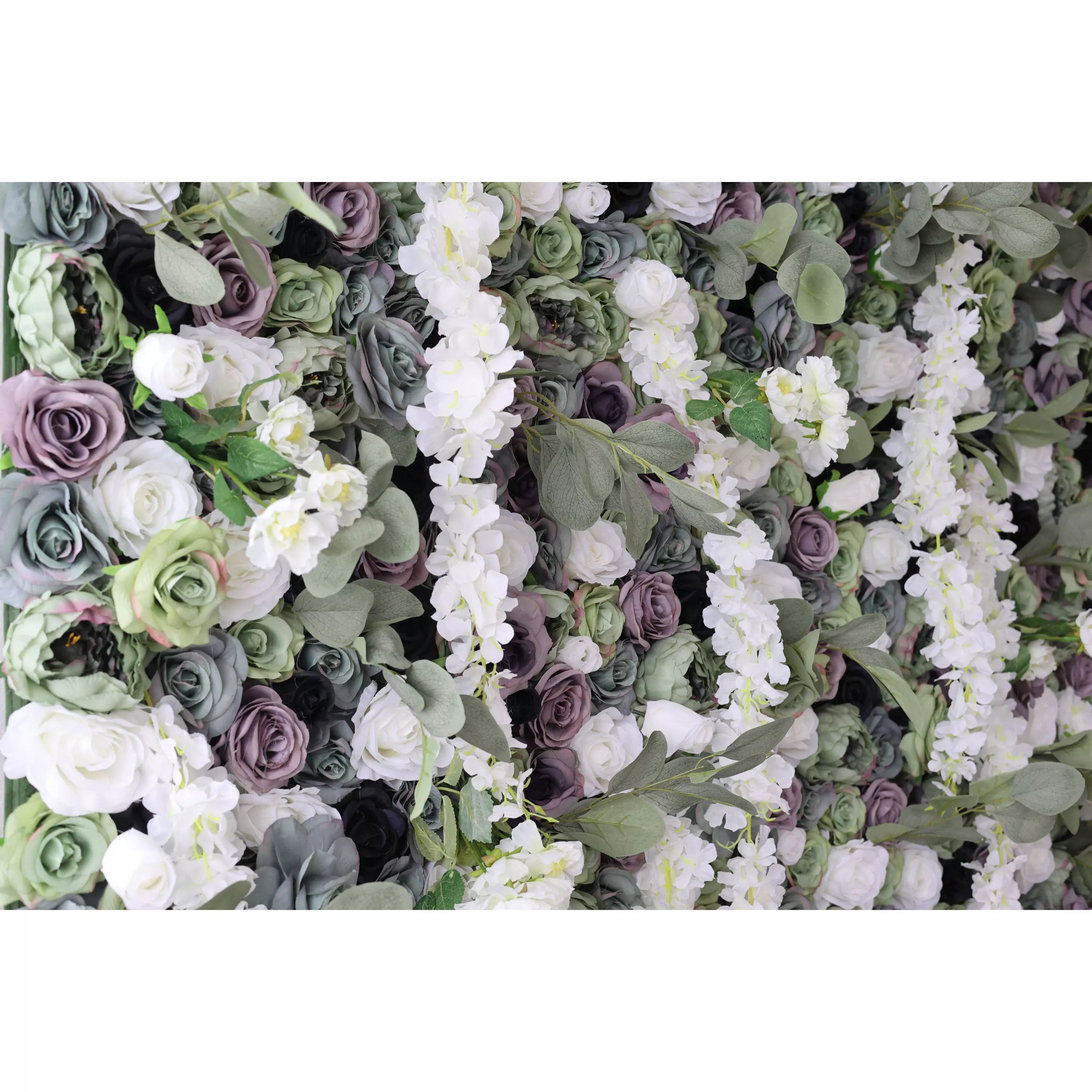 Valar Flowers Cascade Artificial Floral Wall Backdrop: Enchanted Woodland - A Symphony of Grace and Elegance-VF-241