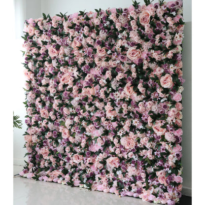 Valar fleurs Roll Up tissu fleur artificielle mur mariage toile de fond, décor de fête Floral, événement photographie-VF-028-2