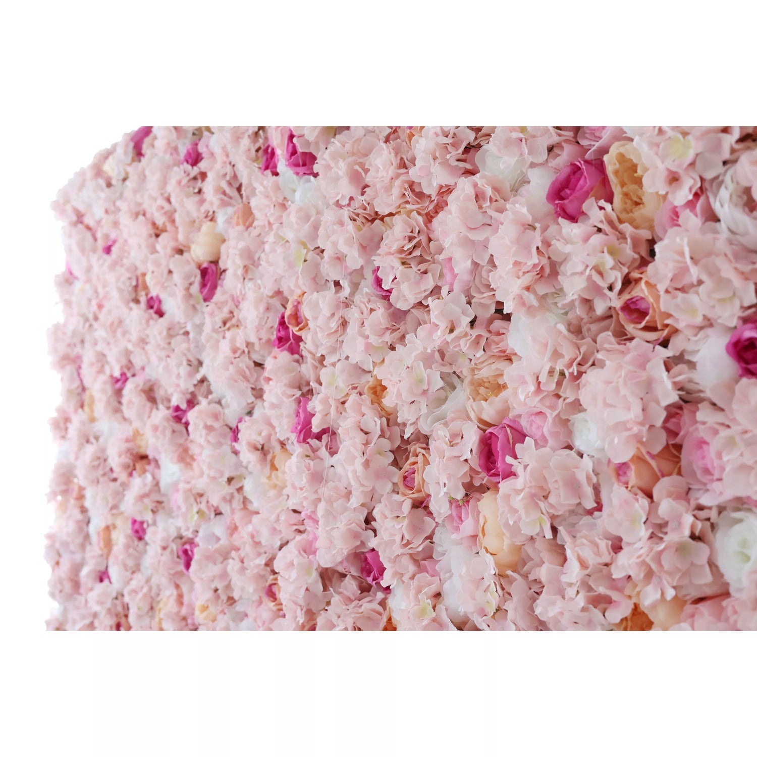 ValarFlowers Artificial Floral Parede Fundo: Pink Paradise - Um Mar Encantador de Suavidade-VF-244