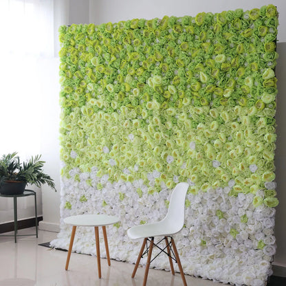 ValarFlowers Backdrop: Revel in the Serene Spring Gradient, blending Lime Lush roses with Crystal Clear tranquility. Perfectly captures the essence of a refreshing morning garden.