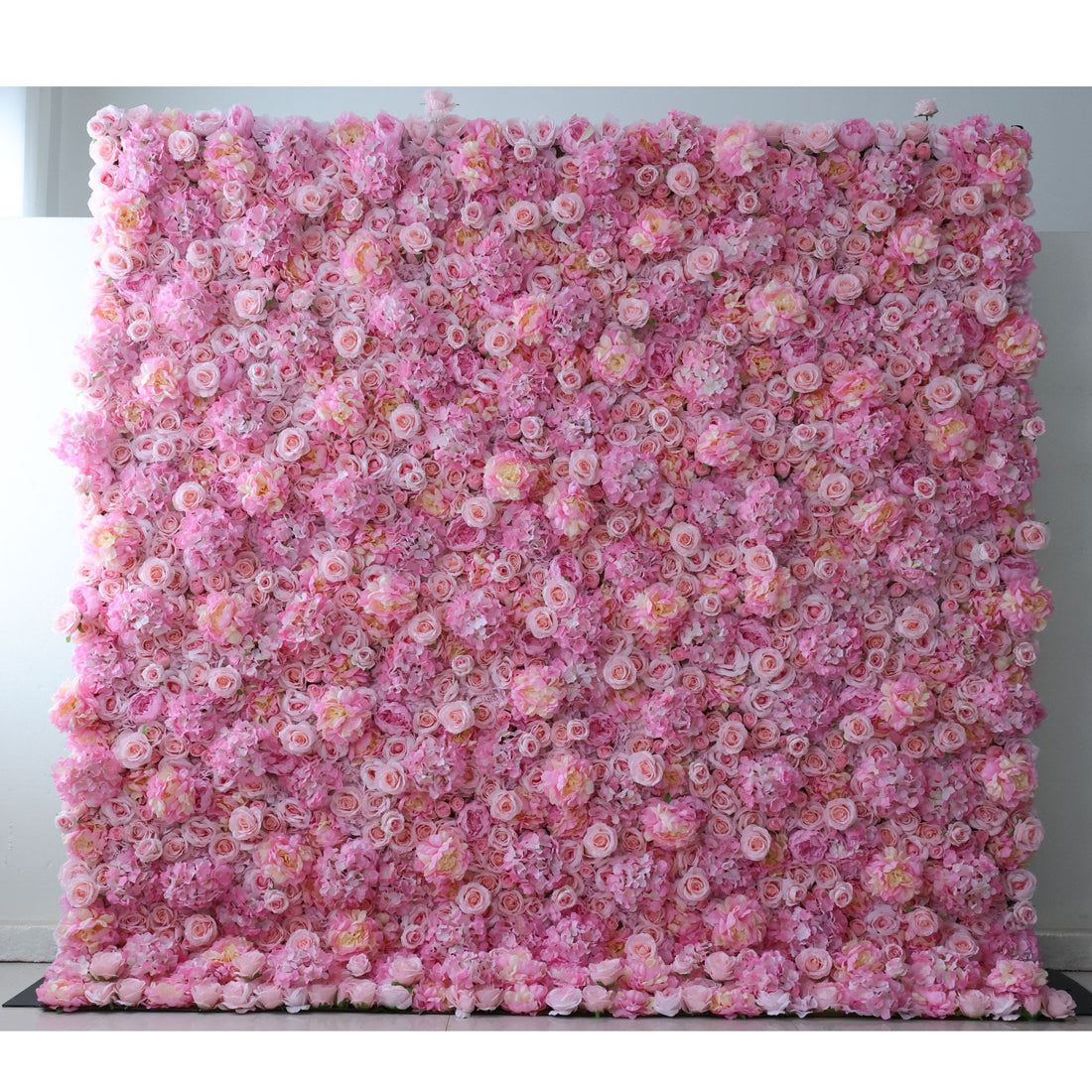 Valar Flowers Roll Up Fabric Artificial Flower Wall Wedding Backdrop, Floral Party Decor, Event Photography-VF-337