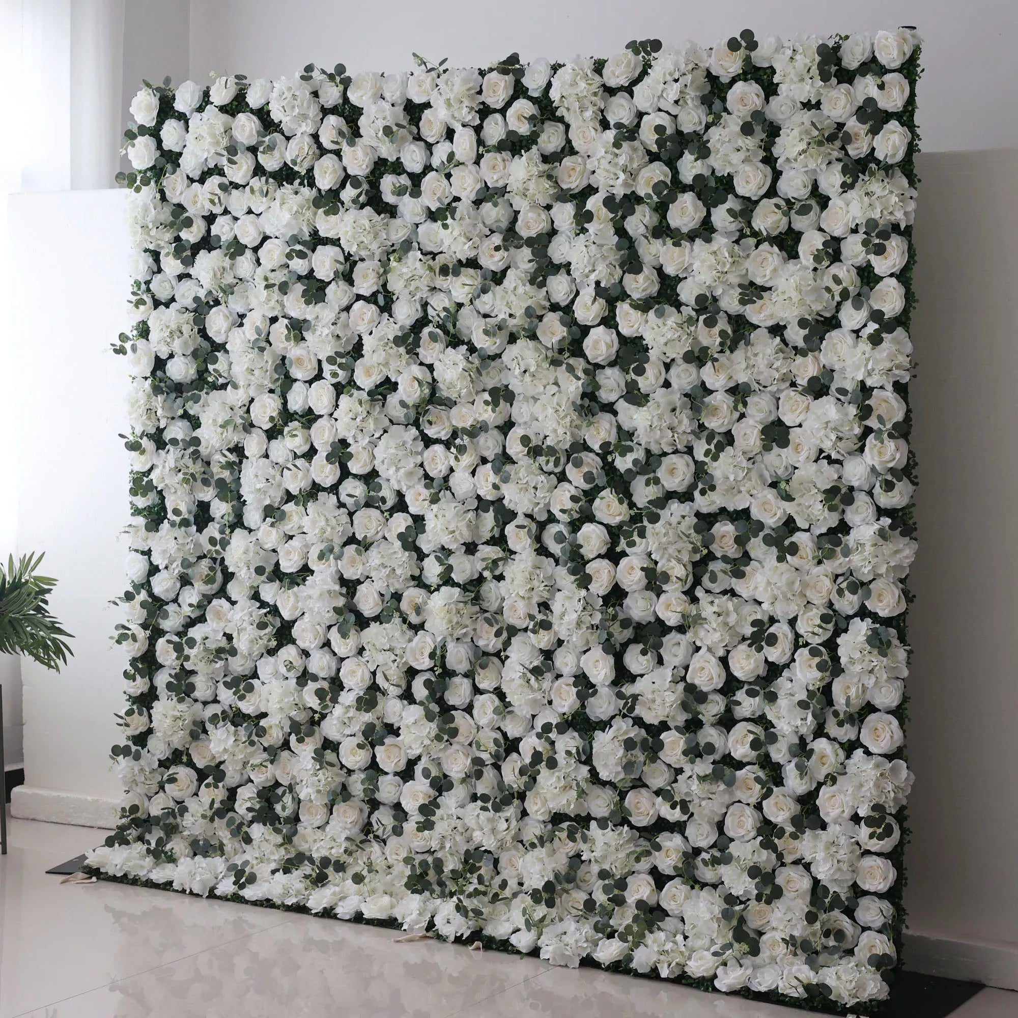 Valar fleurs Roll Up tissu fleur artificielle mur mariage toile de fond, décor de fête Floral, événement photographie-VF-123