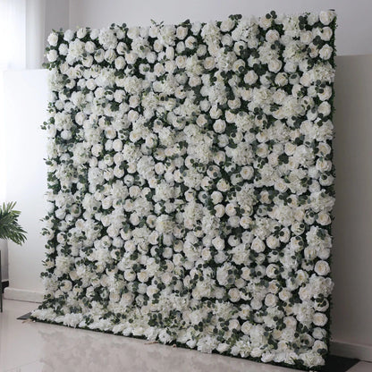 Valar Flores Roll Up Tecido Flor Artificial Parede Wedding Backdrop, Decoração Floral Festa, Evento Fotografia-VF-123