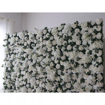 Valar Blumen aufrollen Stoff Künstliche Blumen wand Hochzeit Hintergrund, Blumen Party Dekor, Event Photography-VF-123